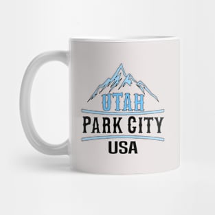 Park City Utah, Retro Mountain utah Mug